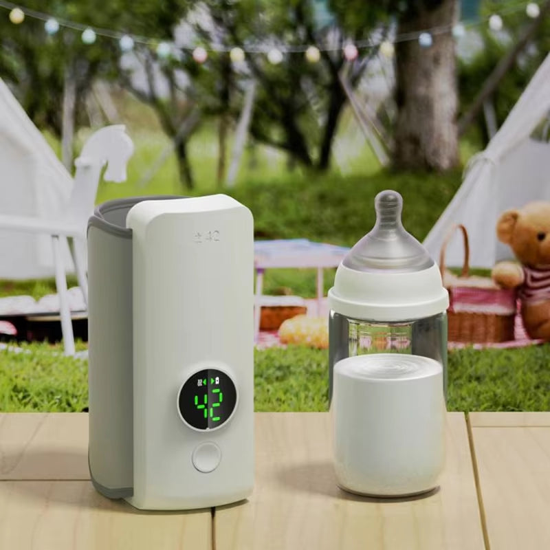 6000Mah Constant Temperature Control 6000 Mah Battery Powered for Smart Wireless Baby Thermos for Travel,Car,On the Go